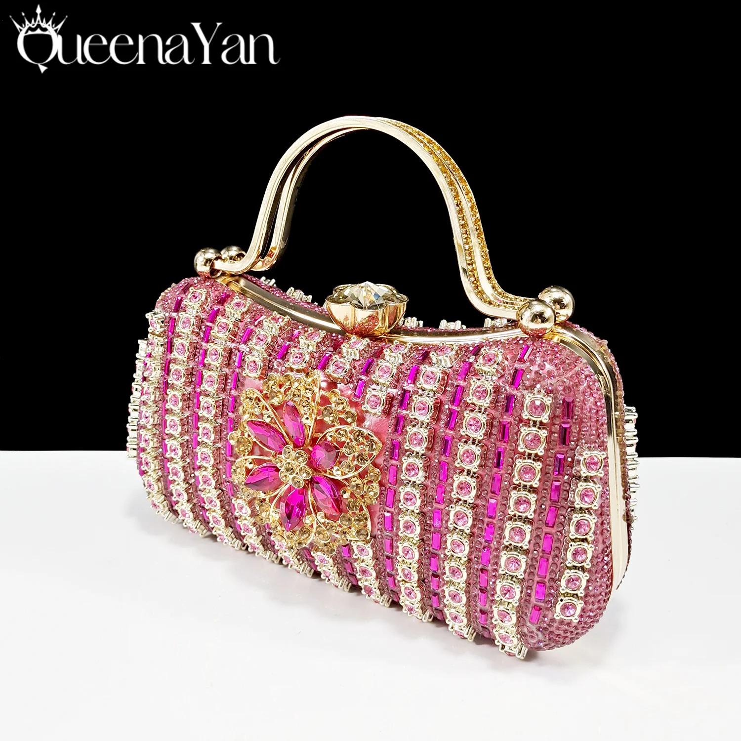 Pochette de Soirée de Luxe pour Femme 2026, Sac à Main en Cristal pour Mariage, Portefeuille pour Té