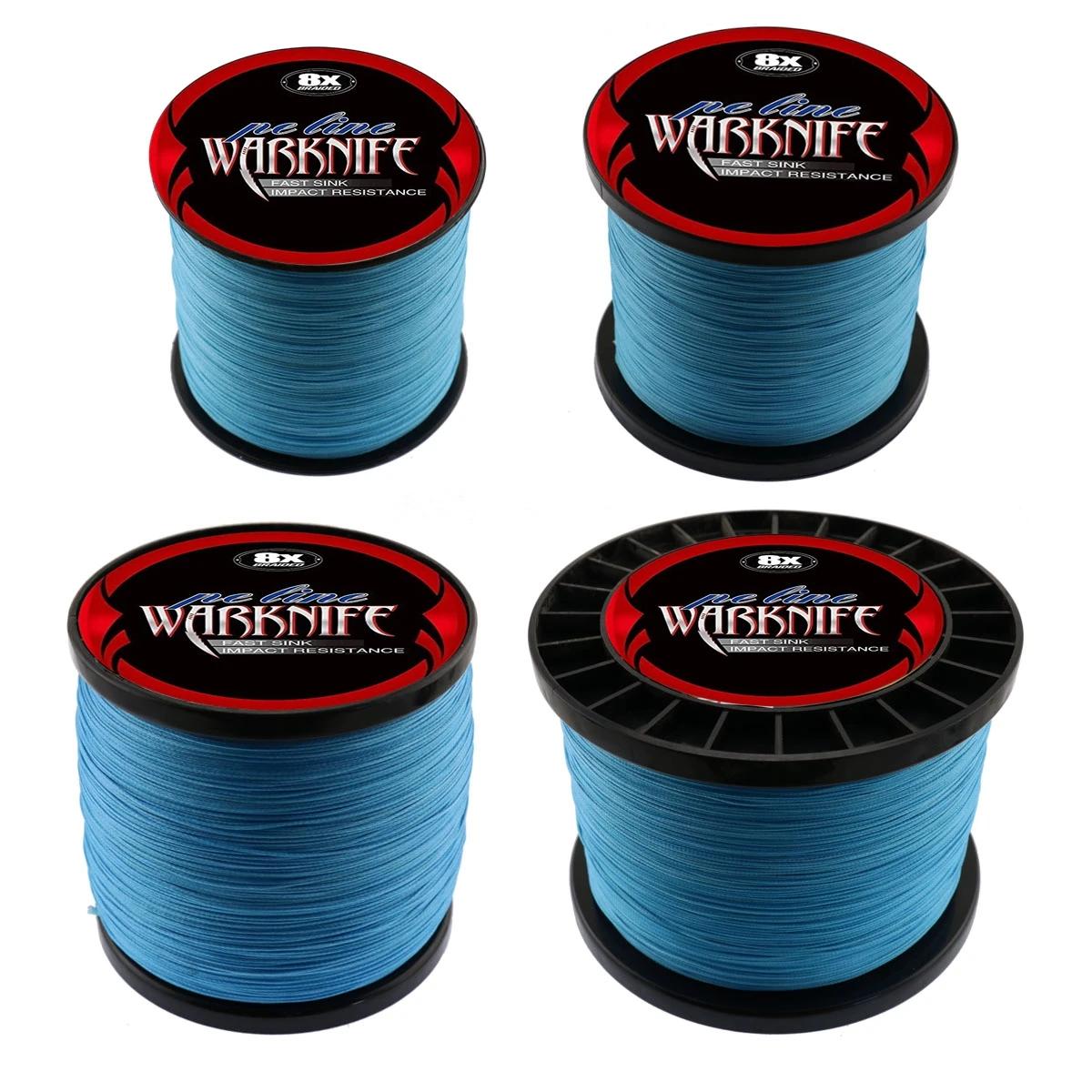Ligne de pêche tressée PE eau salée durable 8 fils 8 brins 6-300lb 3000m pour pêche sportive