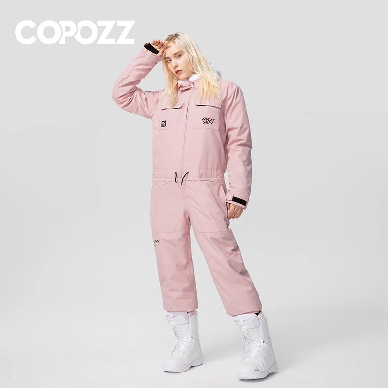 COPOZZ – combinaison de Ski imperméable pour homme et femme, combinaison chaude pour Sports de plein