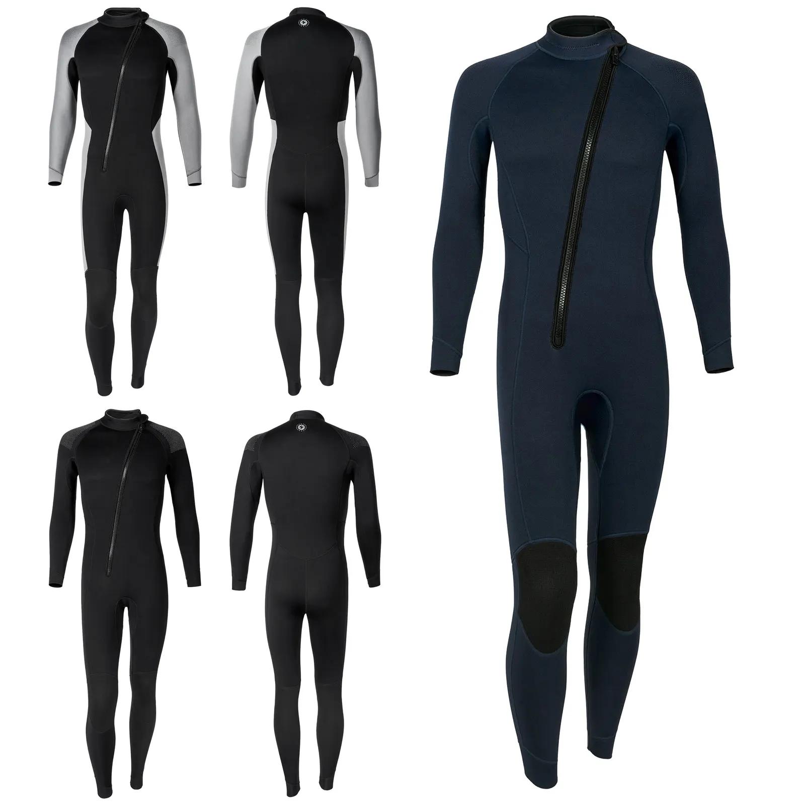 Combinaison Thermique Néoprène Homme 3mm - Manches Longues pour Surf Plongée et Natation