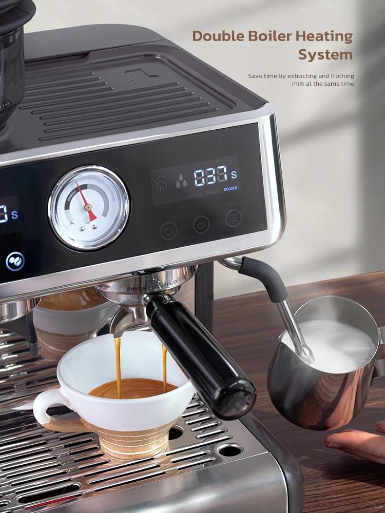 Hiinvasif W Tourists Bomicrophone System, Barista Pro, 20Bar, Bean to Espresso Cafetera, Machine à c