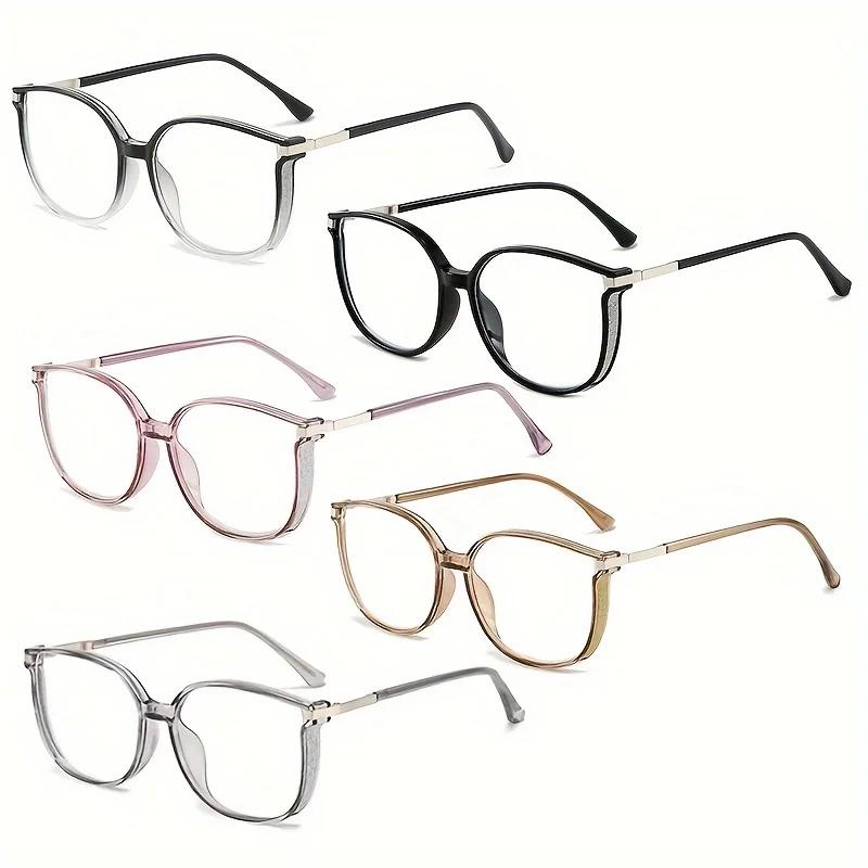 Lunettes de lecture pour femmes et hommes, verres de Prescription carrés, multifocales, Anti-lumière