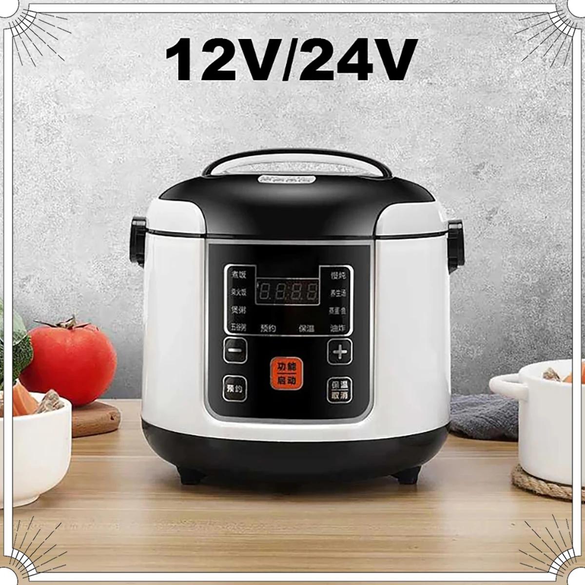 Cuiseur à riz Portable pour voiture, camion électrique 2L, multi-cuiseur, soupe, bouillie, cuisson d