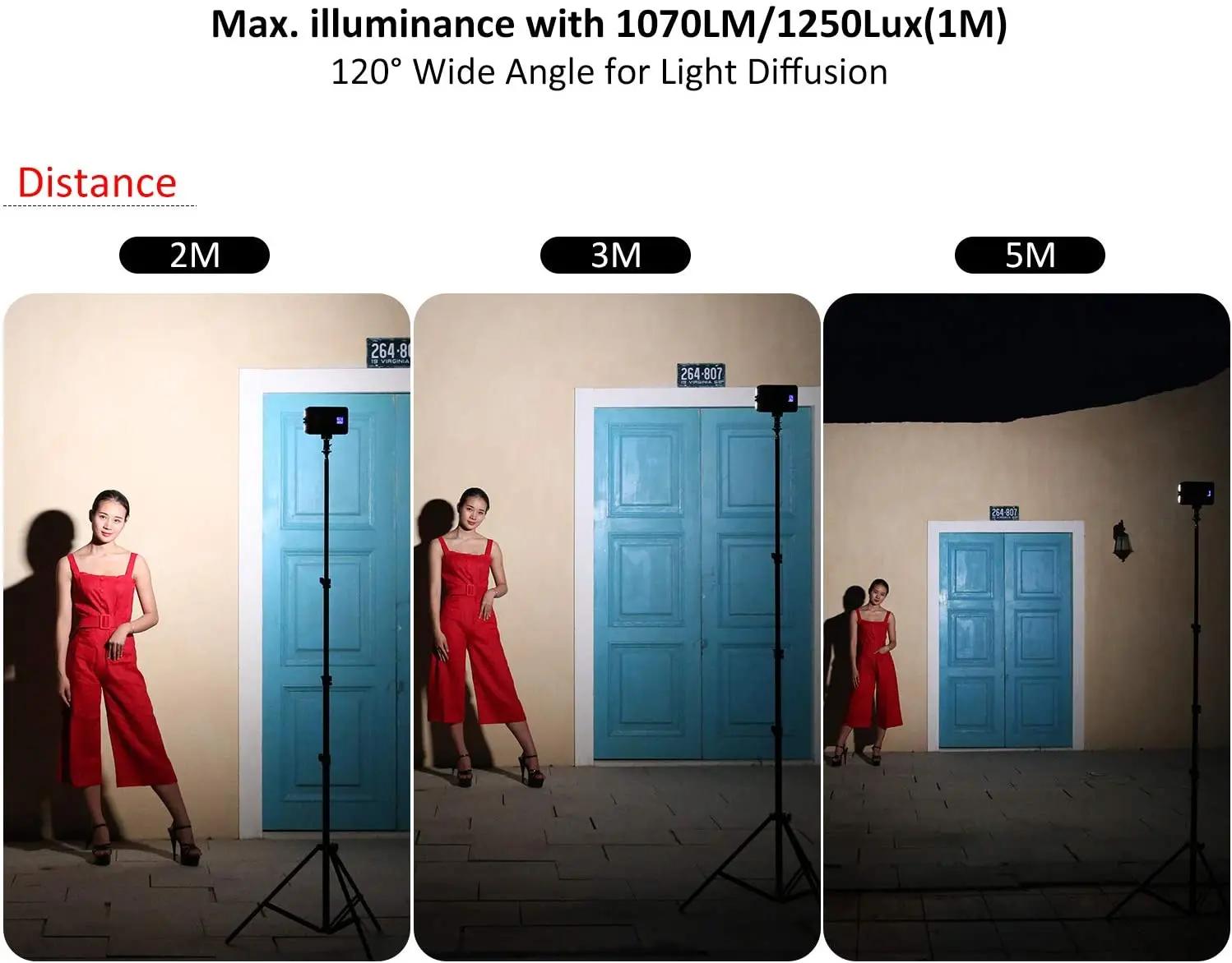 VILTROX VL-162T lampe vidéo LED Portable CRI95 +, VL-162T, panneau d'éclairage pour appareil Photo,
