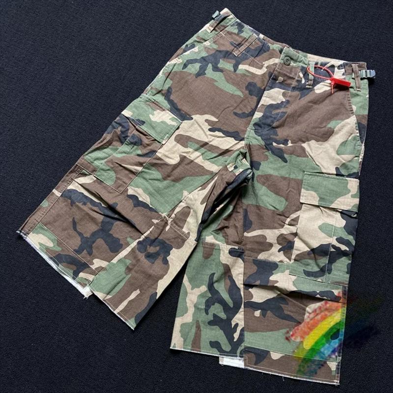 CamSolomon-Short camo cargo pour hommes et femmes, vêtement de travail, surdimensionné, multi-poches