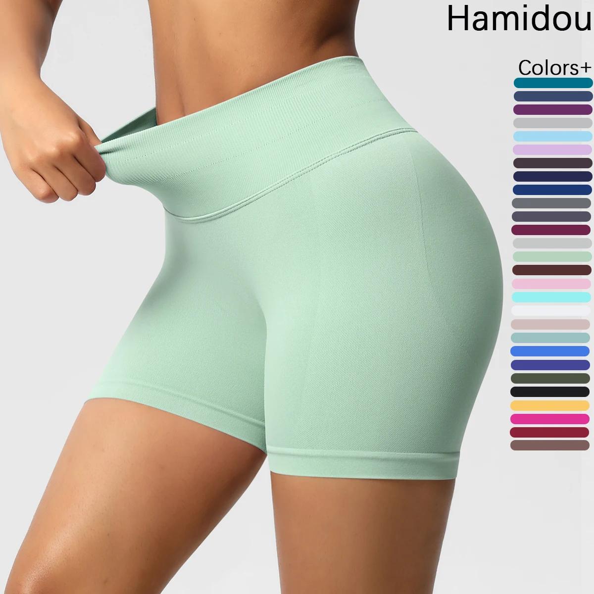Short de sport taille haute pour femmes, short slim respirant et confortable, short de sport, vêteme