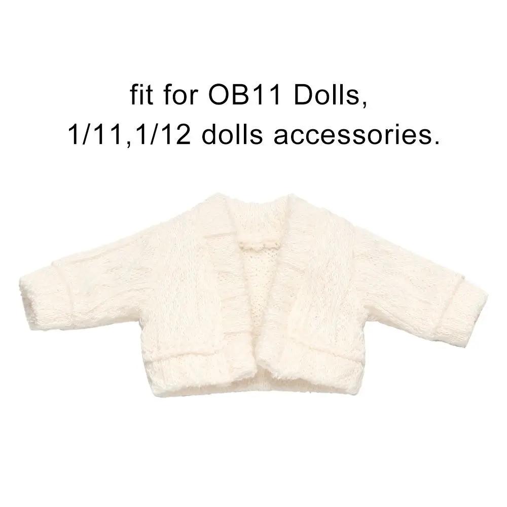 Pull et cardigans en beurre pour enfants, robe décontractée, vêtements pour poupées OB11, accessoire