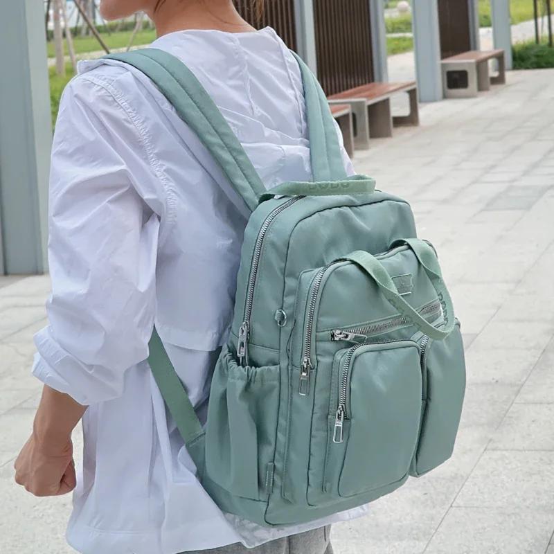 Sac à dos de voyage pour femmes, sac d'école de grande capacité, léger et étanche, pour ordinateur p