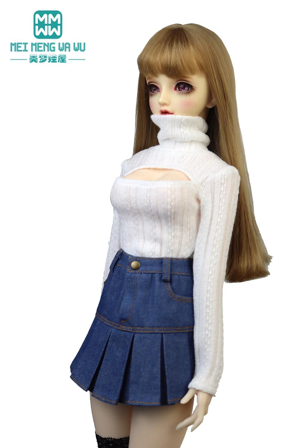 Vêtements pour poupée, pull ouvert à col haut, adapté à 58-60cm, 1/3 BJD DD SD DDL, poupée articulée