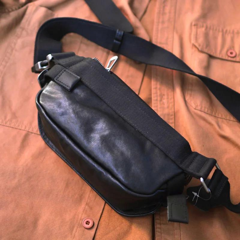 Gland TOO-Sac à Bandoulière en Cuir pour Homme, Petit Sac à Bandoulière Baotou, Couche Cirhide, Busi