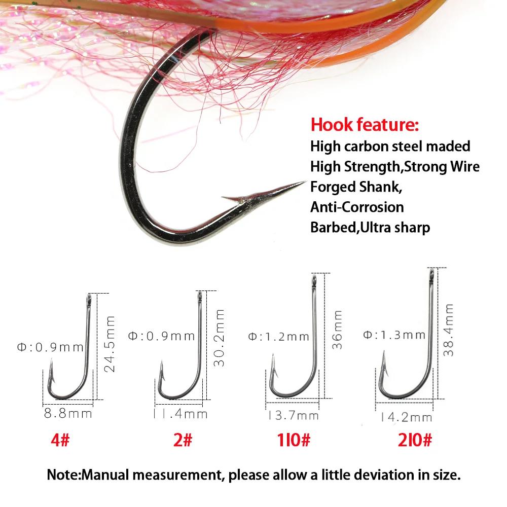 LIONRIVER fou Charlie mouche crochet en acier au carbone coulant rapide pêche mouches bar truite eau
