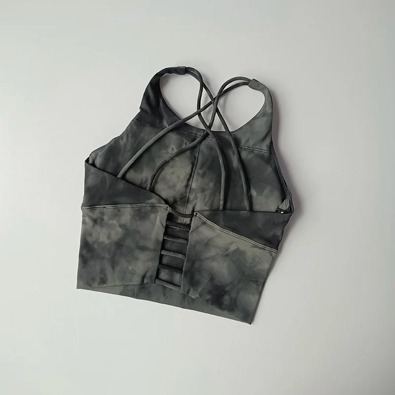 Lingerie de sport Sexy, combinaison de course antichoc, soutien-gorge d'entraînement, Fitness, teint