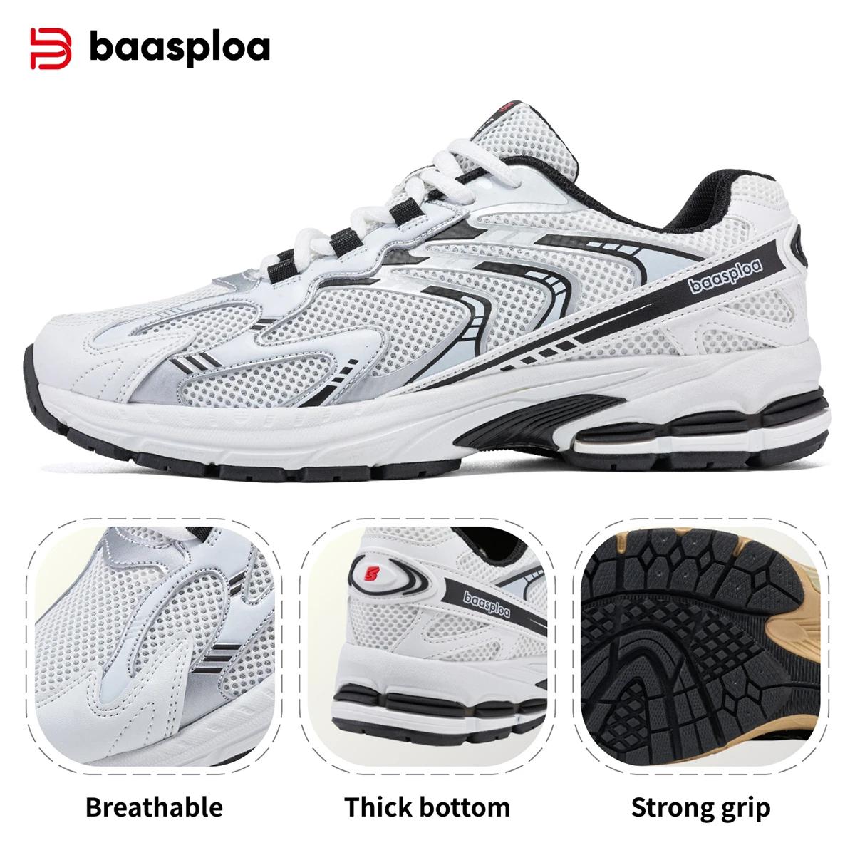 Chaussures de Course Homme Baasploa - Mode Été Respirante Amortie pour Sport Vintage