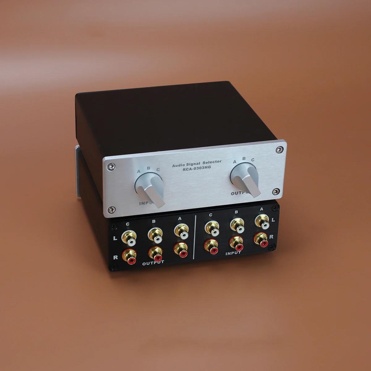 Sélecteur de Signal Audio stéréo double canal, commutateur RCA, amplificateur de Source, changeur de
