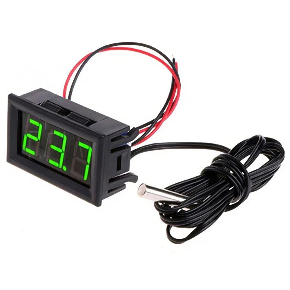 Therye.com-Panneau de surveillance de la température de voiture numérique LED, moniteur de compteur,