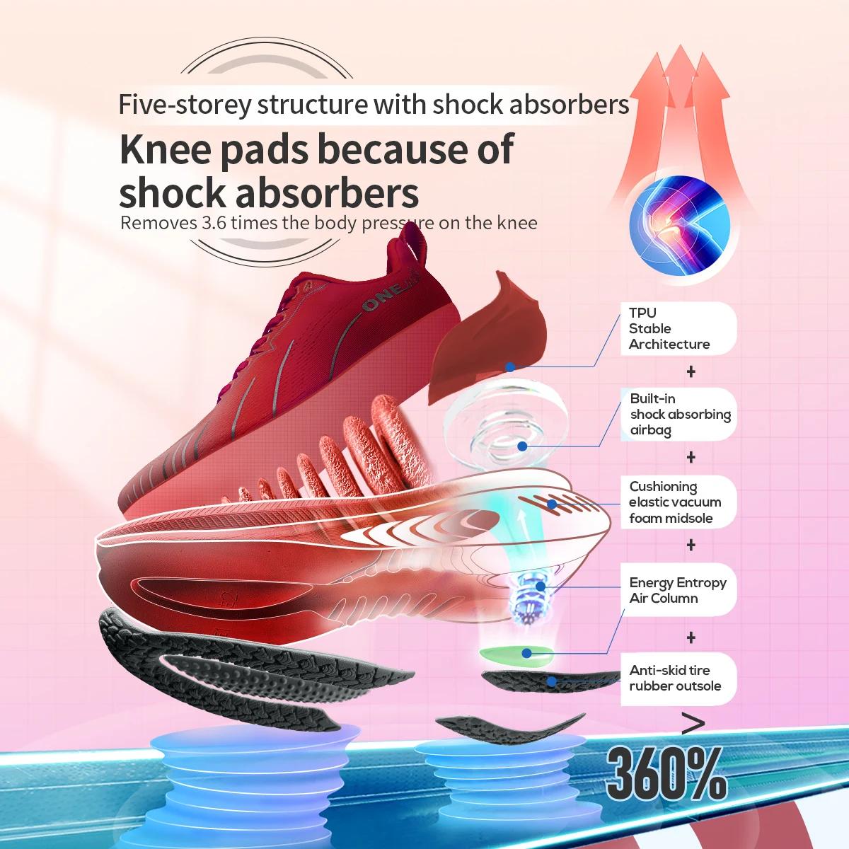 ONEMIX-Chaussures de course à lacets pour hommes, baskets d'athlétisme, de sport, d'extérieur