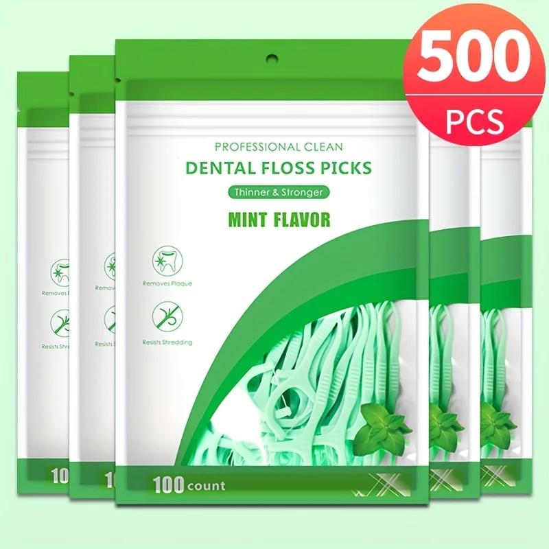 500/300/100 pièces cure-dents ultra-fin aromatisé à la menthe, bâtons de cure-dents haut de gamme sû
