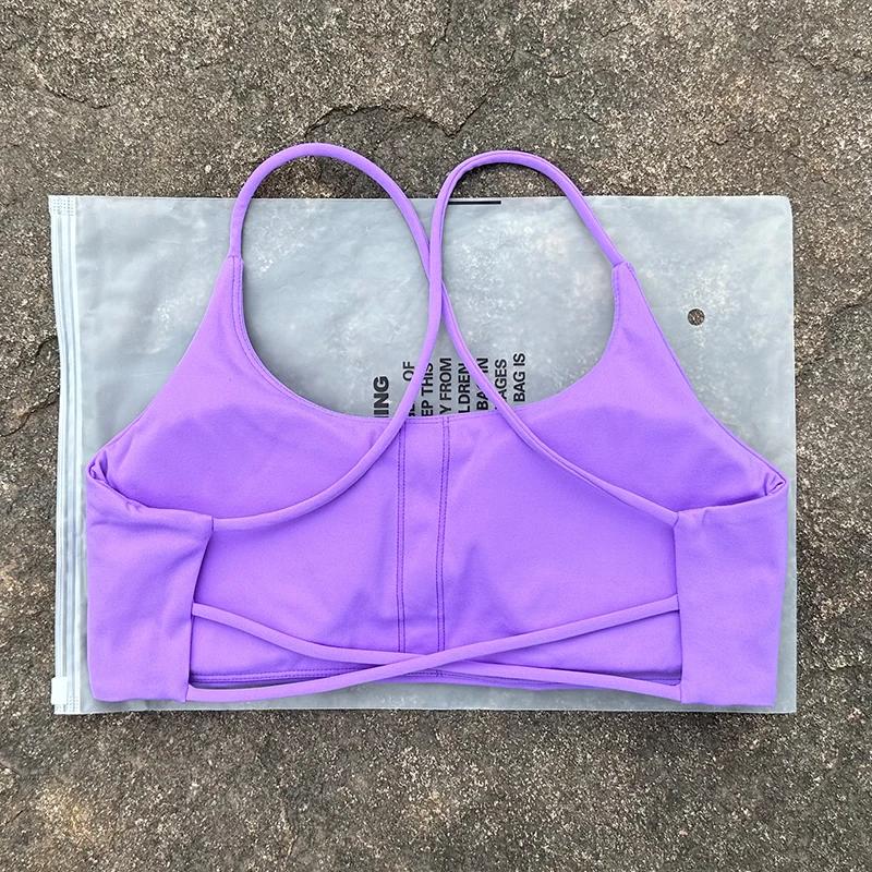 Femmes sport soutien-gorge pour Fitness femmes Yoga gilet entraînement course débardeur femme dos nu