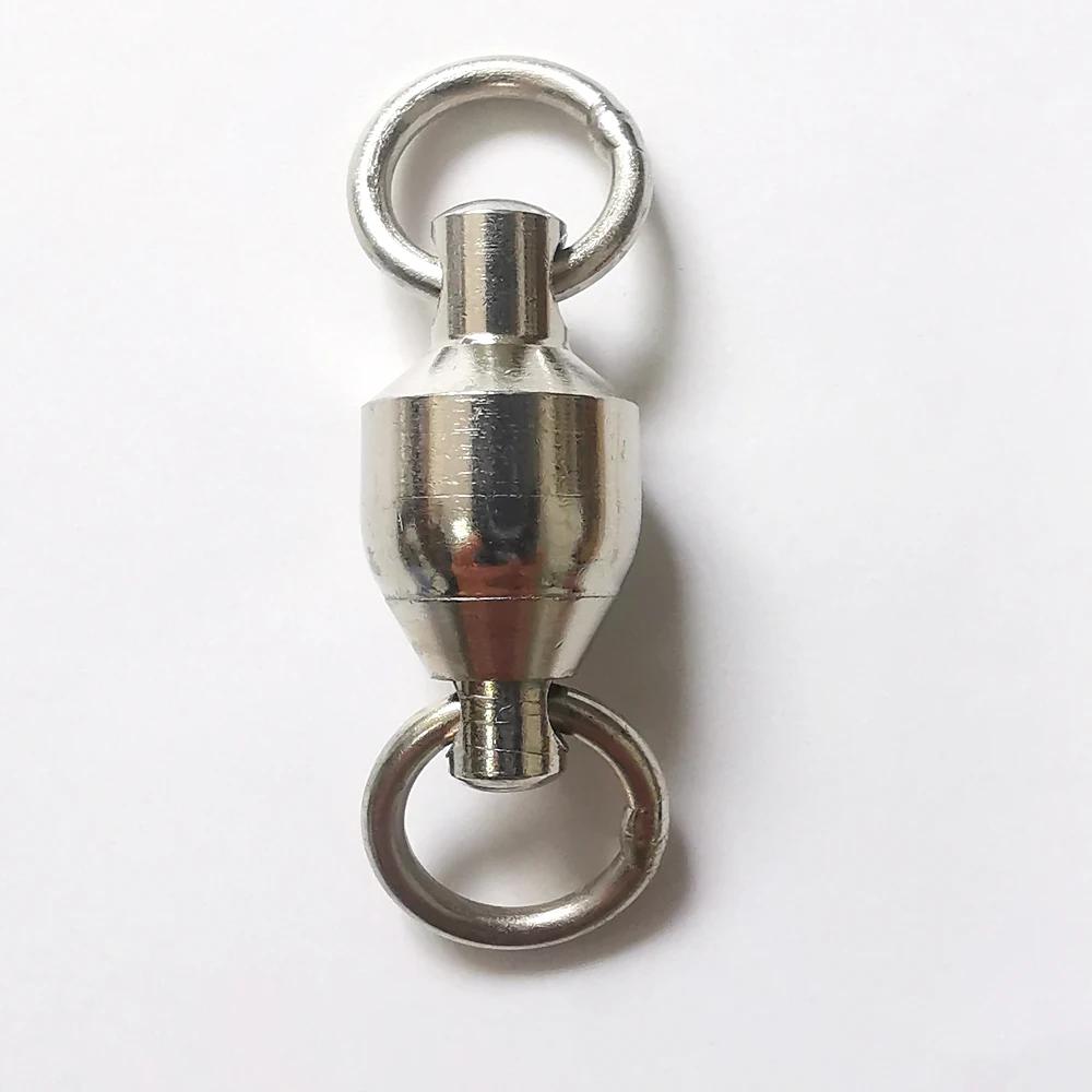Chrdyuju-Émerillons de pêche à roulement en acier inoxydable, connecteur de baril, accessoires de pê