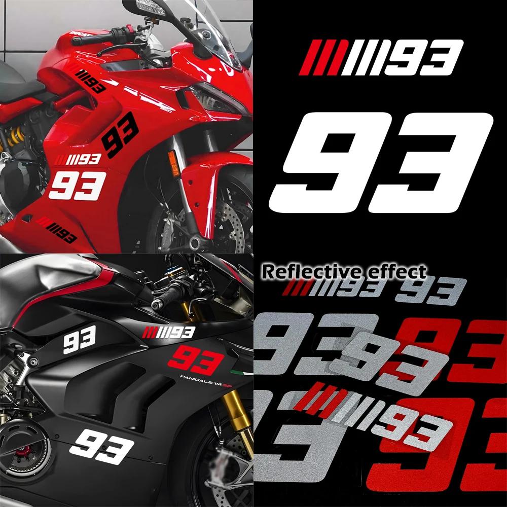 No. 93 accessoires de Moto autocollants adhésifs en vinyle Motocross Moto autocollants de casque réf