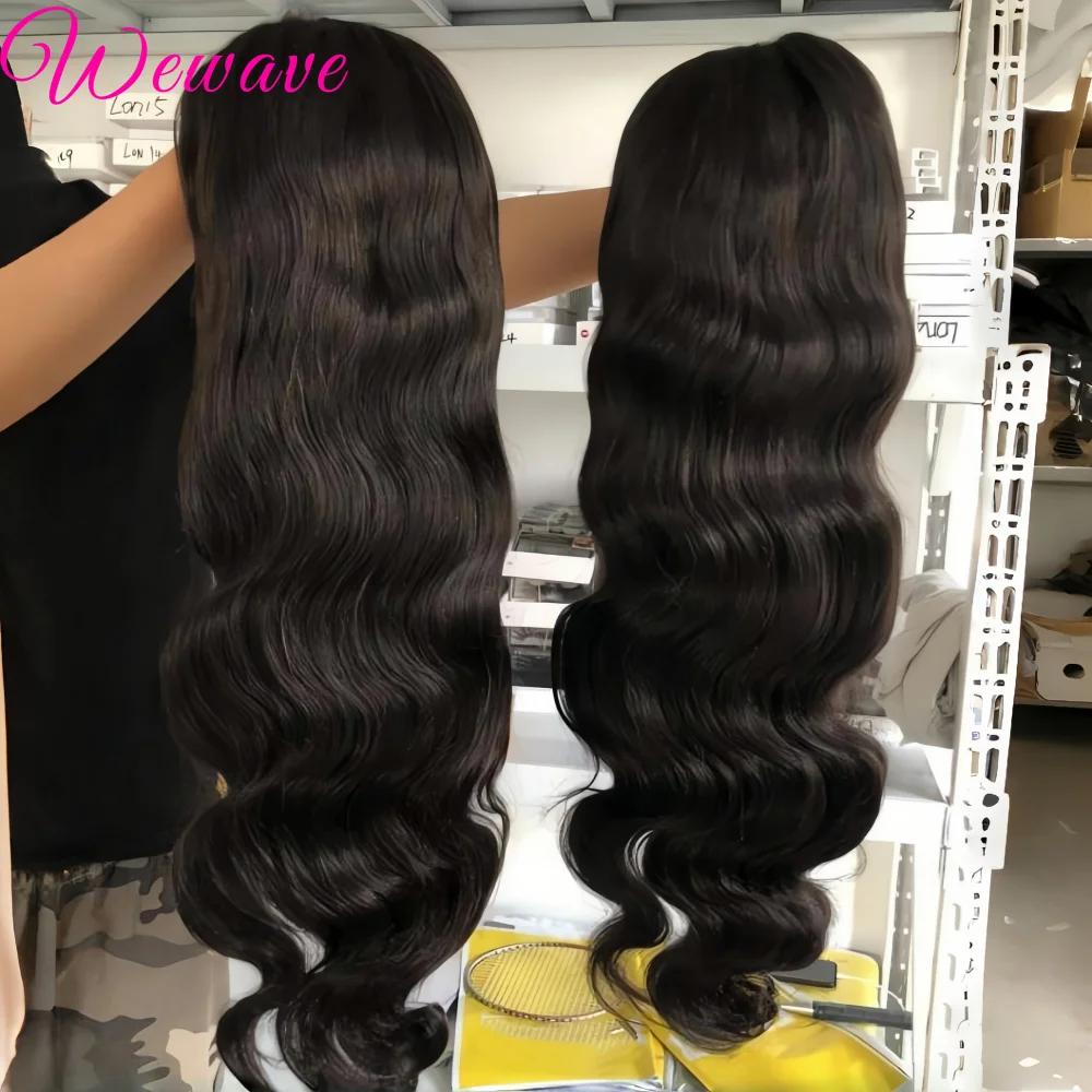 Perruque frontale en dentelle 13x6 Body Wave de 30 pouces, pré-épilée, sans colle, brésilienne, pour