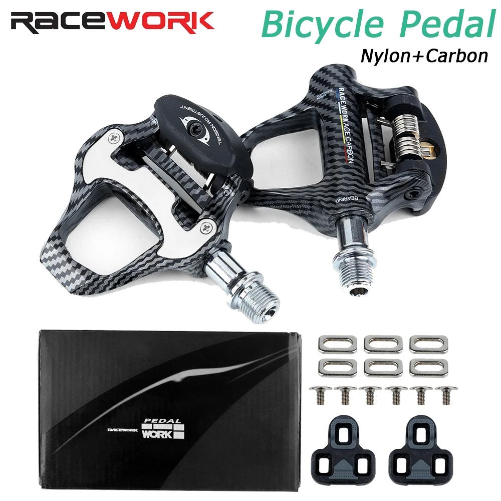 Racework – vélo de route en carbone Ultra léger, Double palier + DU Clipless pour Keo, autobloquant,
