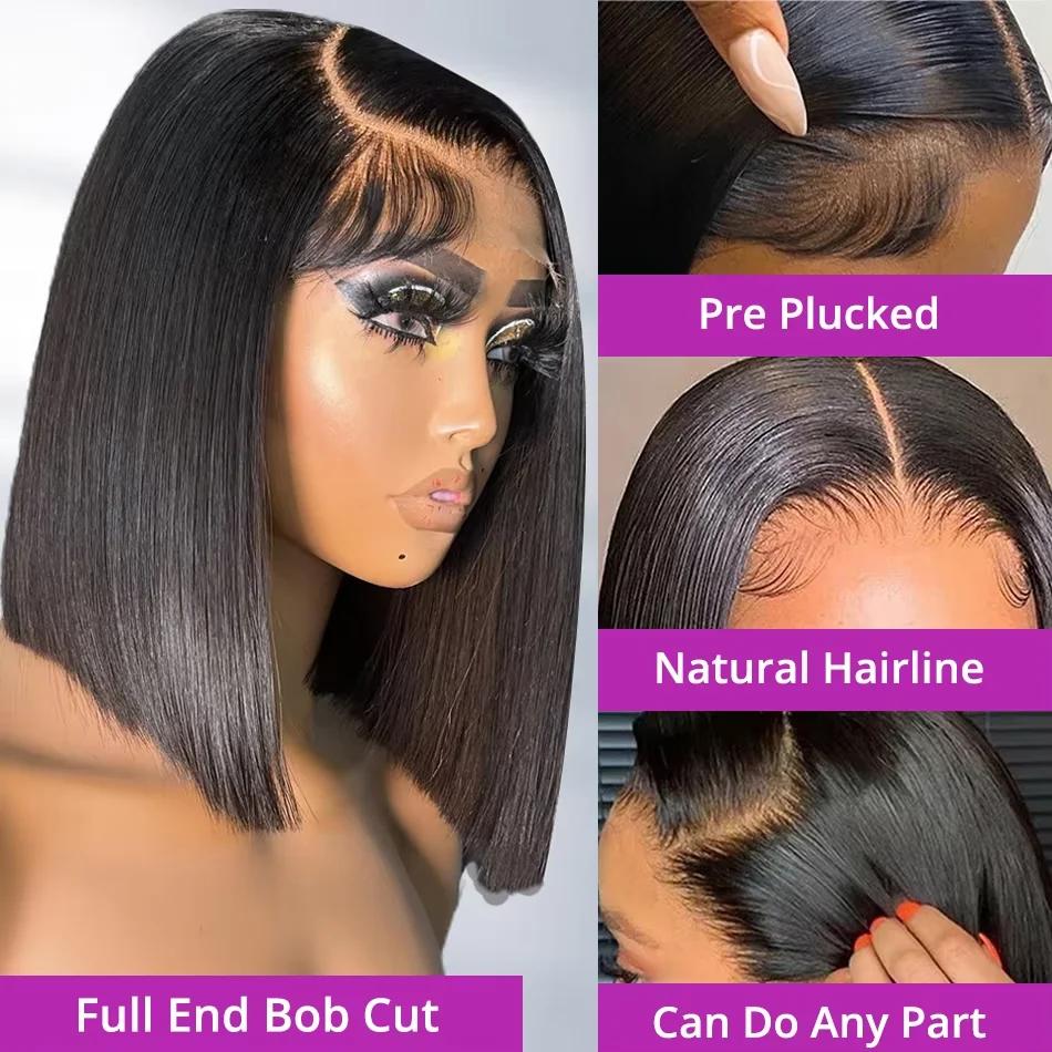 250% de densité 13x4 13x6 HD dentelle avant cheveux humains perruques pour les femmes Perruques brés