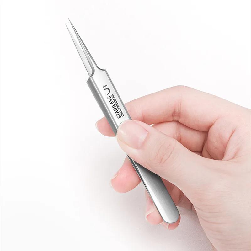 Allemand Ultra-fin N° Pincettes à Clip pour points noirs, 5 cellules, pour Salon de beauté, spécial