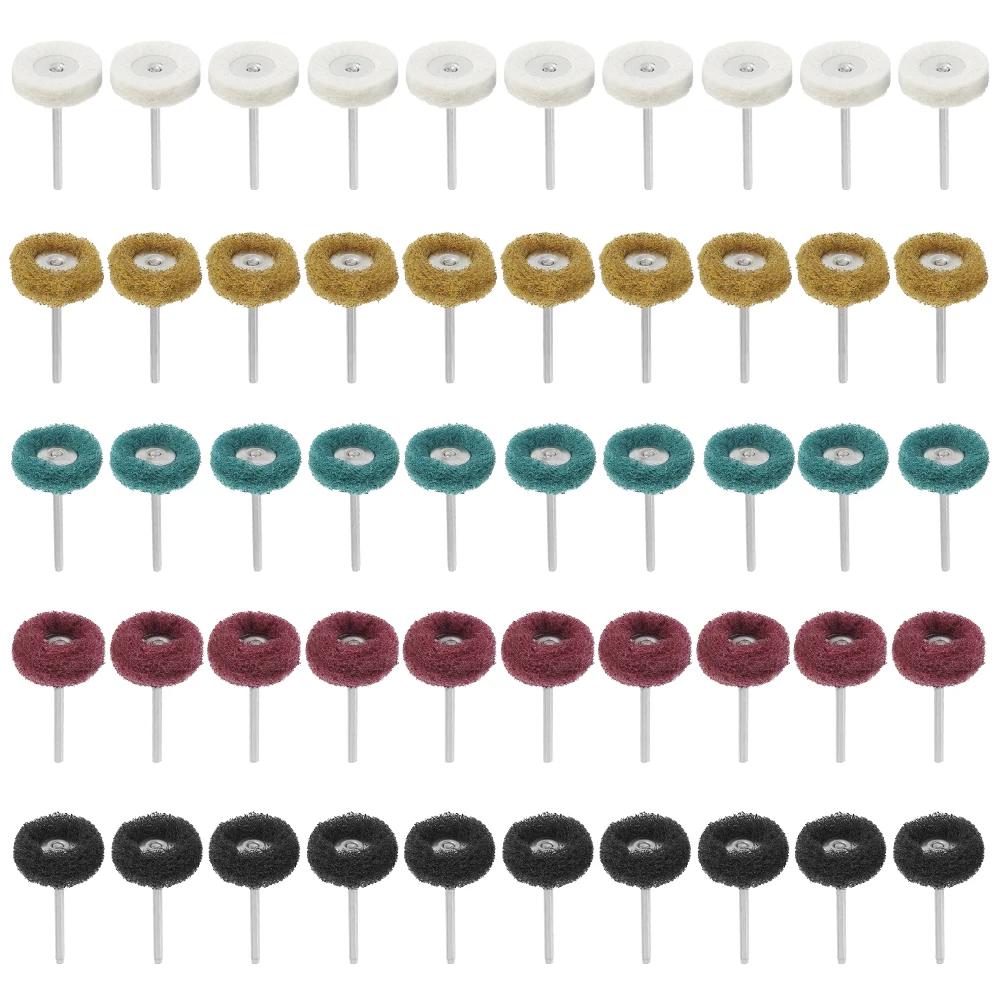 Mini foret en Nylon, brosse Abrasive, fil de polissage, roue de polissage, outil manuel rotatif Drem