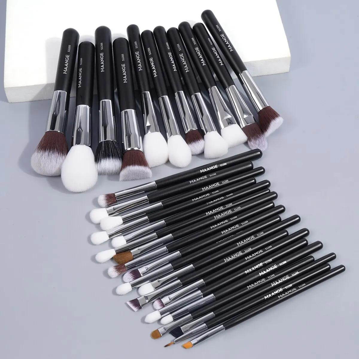 Ensemble de pinceaux de maquillage professionnels, 30 pièces, outils de beauté cosmétiques, fond de