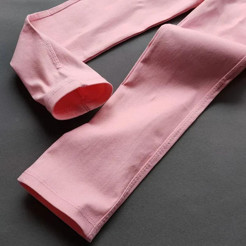 Pantalons Slim pour filles de 2 à 11 ans, couleur bonbon, crayon élastique, décontracté, Leggings so