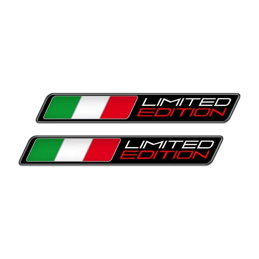 Autocollants de drapeau italien 3D pour moto, étui à autocollants en édition limitée pour Aprilia RS