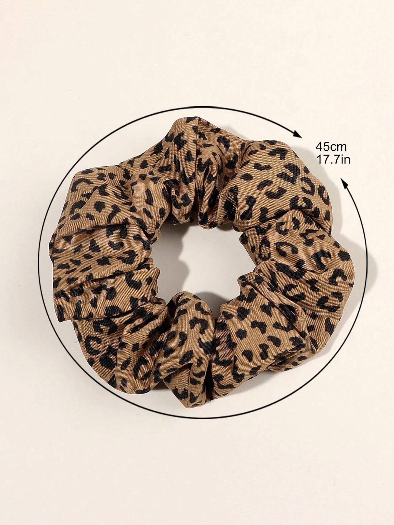 Chouchous pour cheveux en tissu imprimé léopard Vintage, 3 pièces, accessoires pour cheveux quotidie