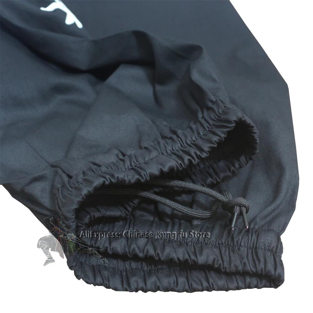 Pantalon de Tai Chi Kung Fu en coton noir, pour Wushu, arts martiaux, Wing Chun, Qigong, méditation