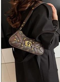 Sac fourre-tout simple et élégant pour femme, sac à bandoulière en cuir de créateur, sac à épaule te