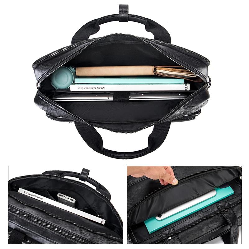 Porte-documents de luxe vintage en cuir véritable pour homme, coque rigide, 16 pouces, sac d'ordinat