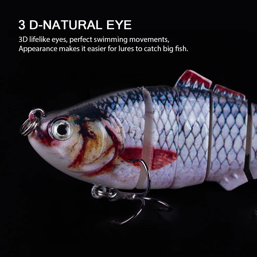Leurre de pêche articulé Hanlin 5/6/7/8/10cm, mini-swimbait flexible, leurre bionique crankbait coul