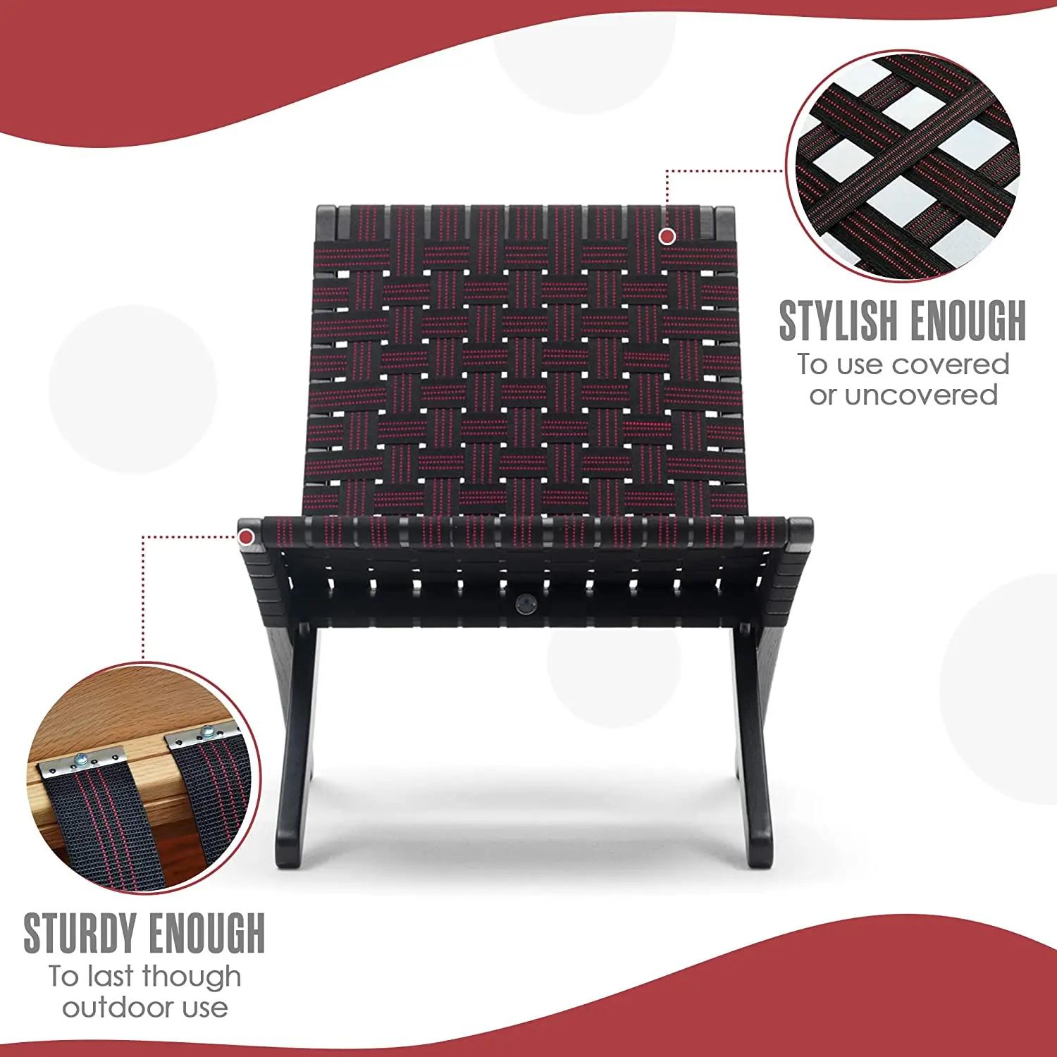 Sangle de chaise noire, élastique, ceinture élastique, 2 "de large, quarante rouleau de 36 pieds/472