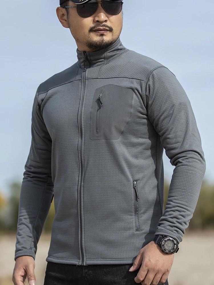 Veste tactique polaire légère pour hommes, manteau de travail militaire américain, printemps-automne