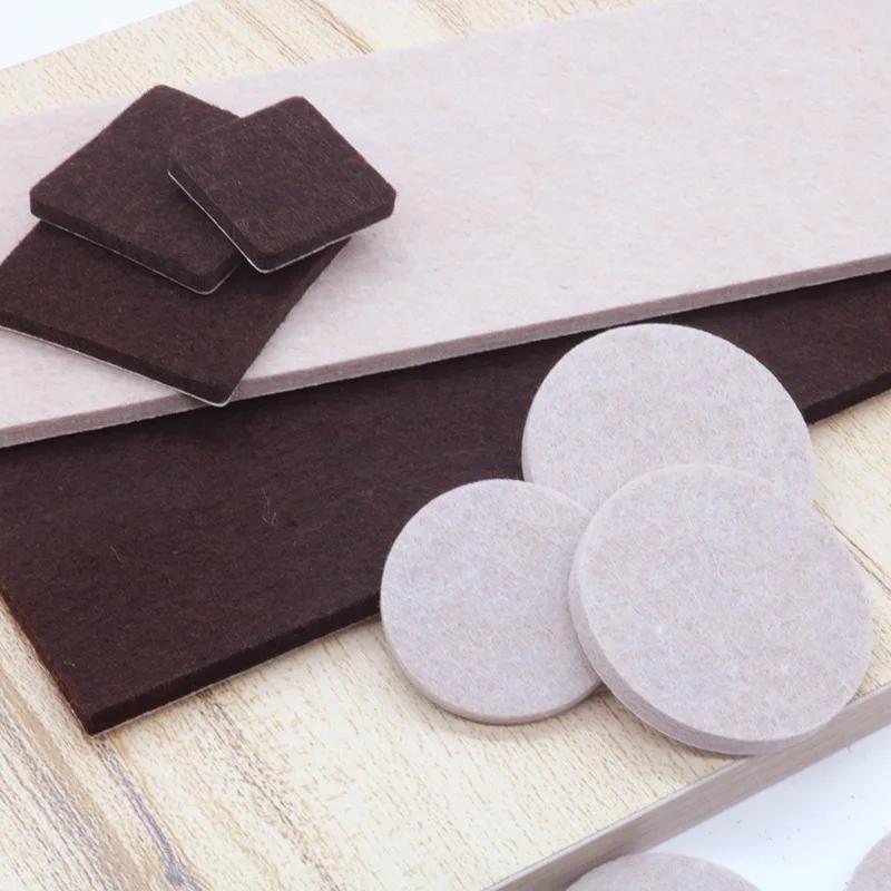 Coussinets de pieds de chaise en feutre, 18 à 128 pièces, 5mm d'épaisseur, tapis de protection contr