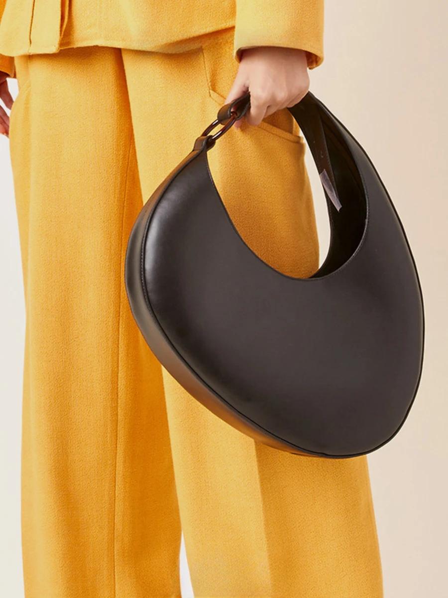 Sac demi-lune de styliste, nouvelle personnalité de la mode, sac ovale polyvalent de luxe pour femme