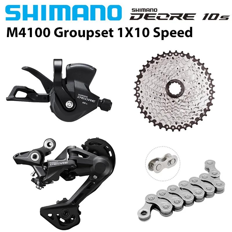 Groupe Shimano Deore m4100 1x10S, dérailleurs RD-M4120, levier de vitesses 10 vitesses, cassette Sun