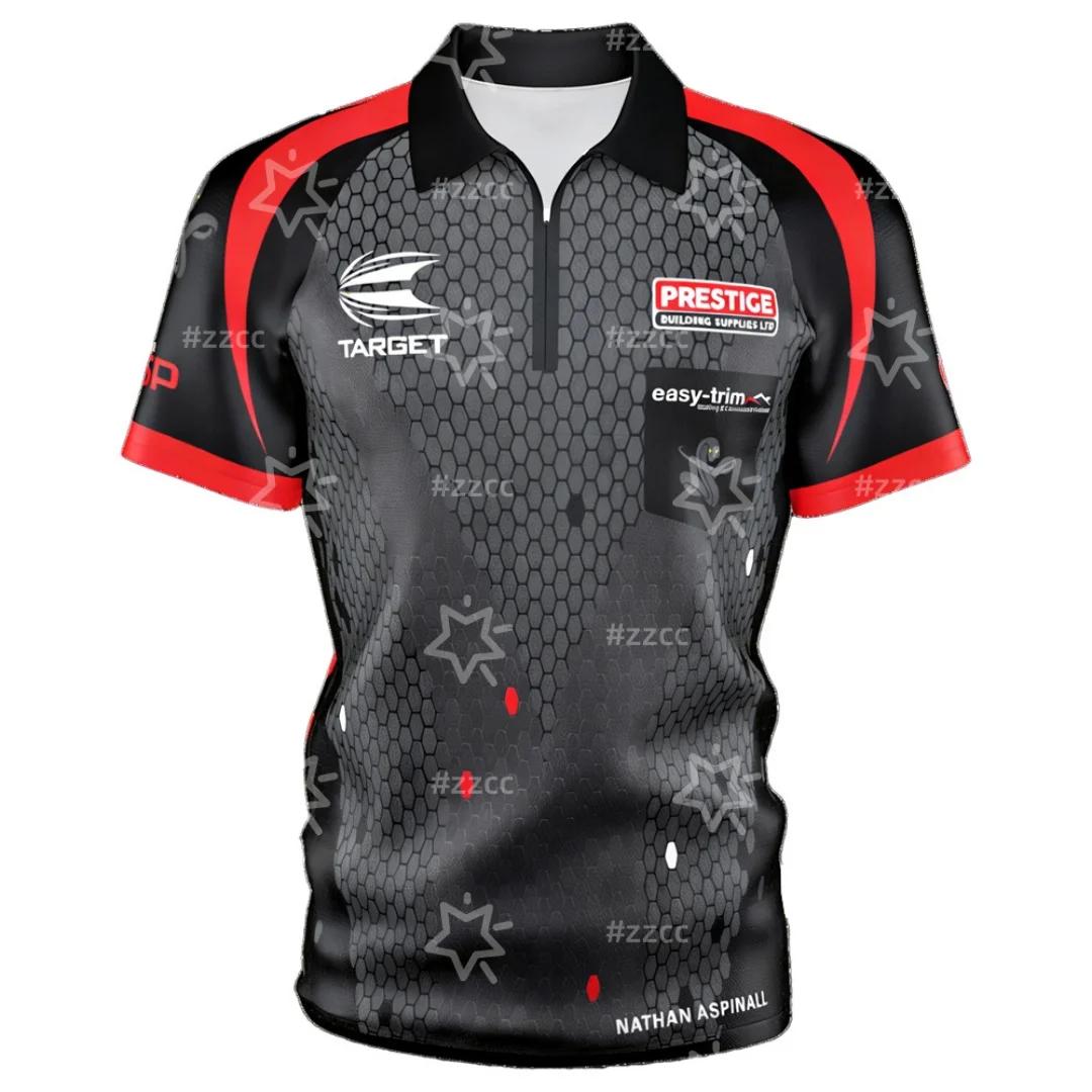 Target Darts 'The Asp' Aspinall 2022 Version Pro Darts Shirt Sports Dry Quickly T-shirt pour hommes,