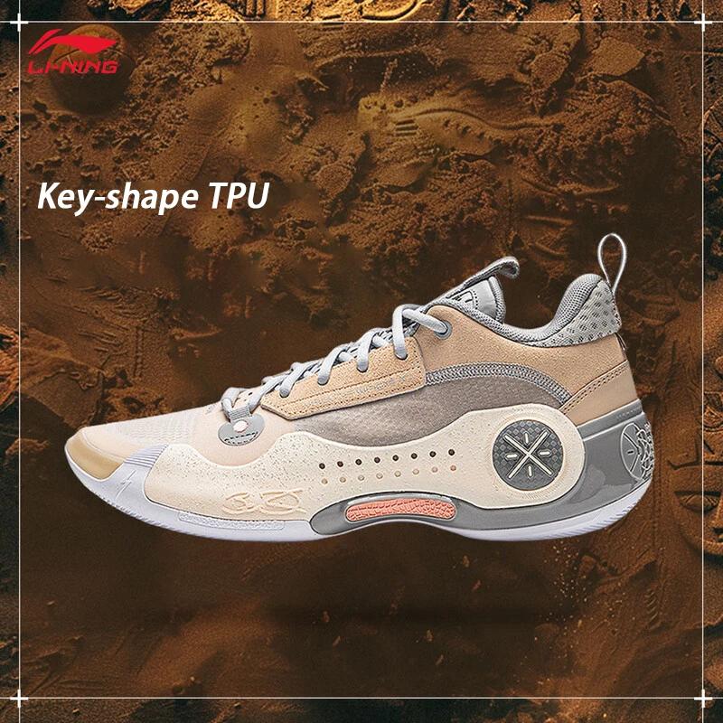 Li-Ning WAY OF WADE 10 LOW Chaussures de basket-ball professionnelles pour hommes, plaque en carbone