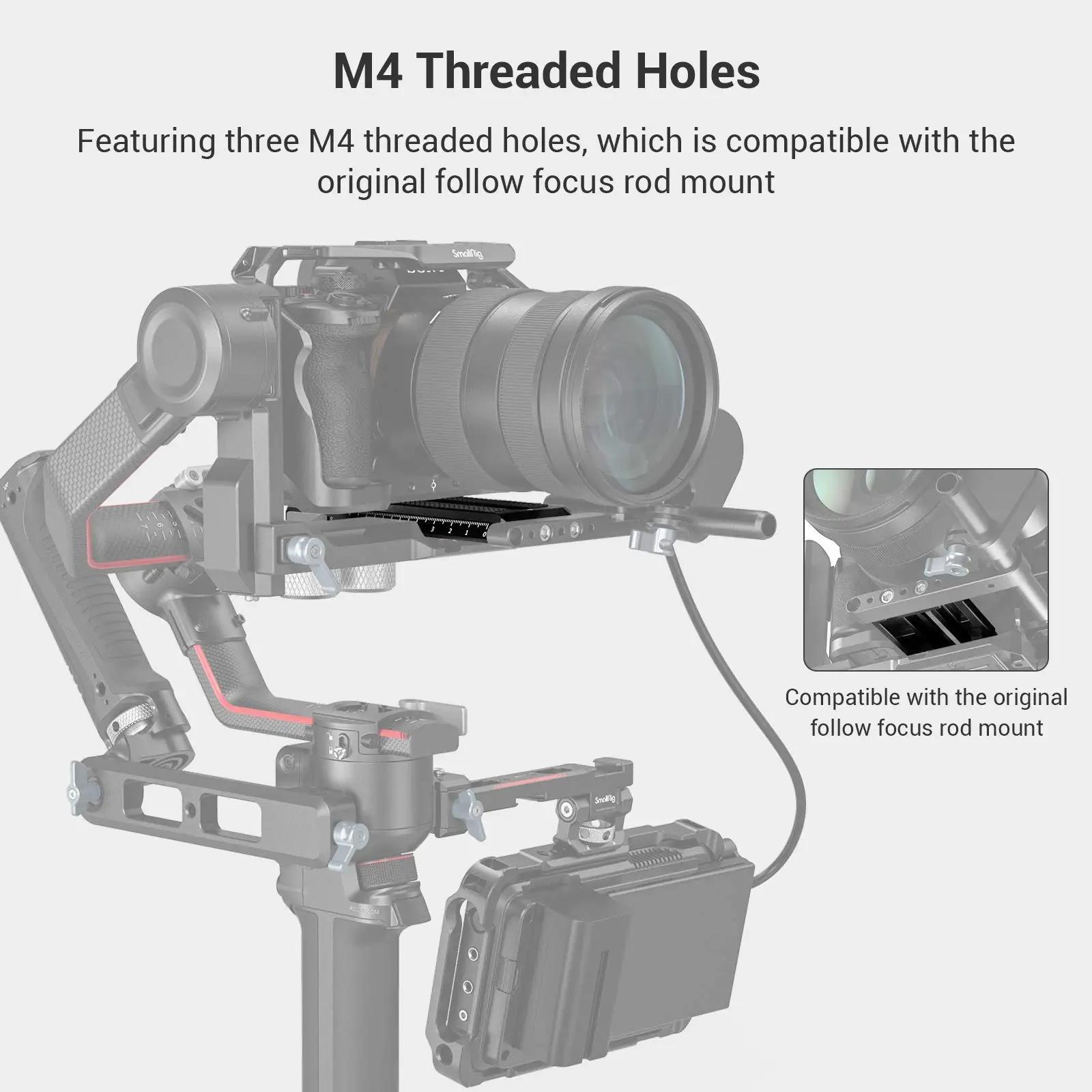 SmallRig Manfrotto plaque de dégagement rapide pour DJI RS3 /RS3 Pro/RS 2/RSC 2/RS 4/RS 4Pro/Ronin-S
