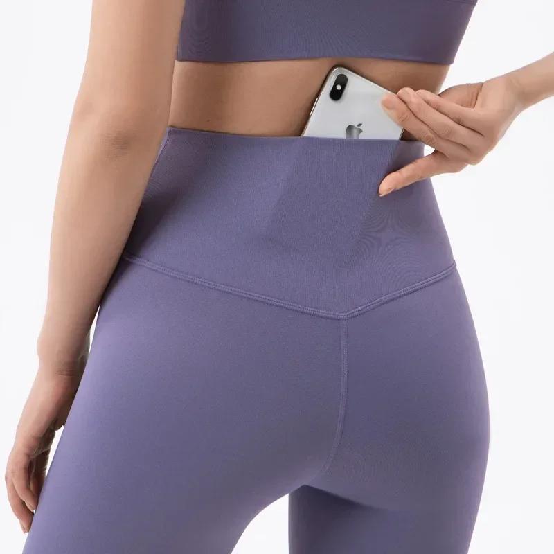 Pantalons de Yoga 35 couleurs, Legging sport femme, Leggings taille haute sans couture, Legging push