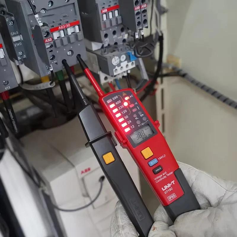 UNI-T testeur de tension UT15C UT18C UT18D sonde Volt indicateur mètre phase séquence continuité ten