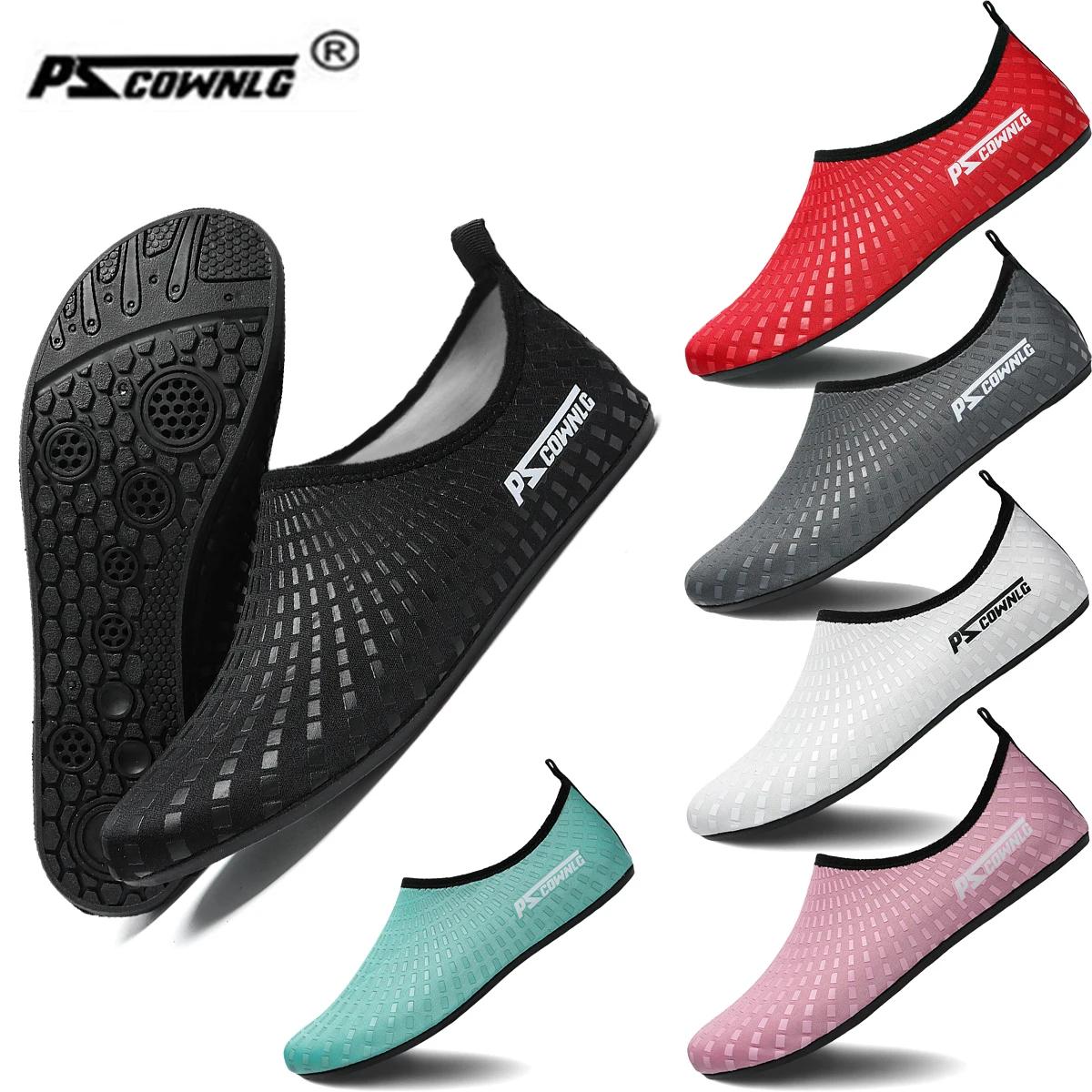 Chaussures de plongée femmes Aqua chaussures hommes plage natation Sport nautique chaussettes pieds