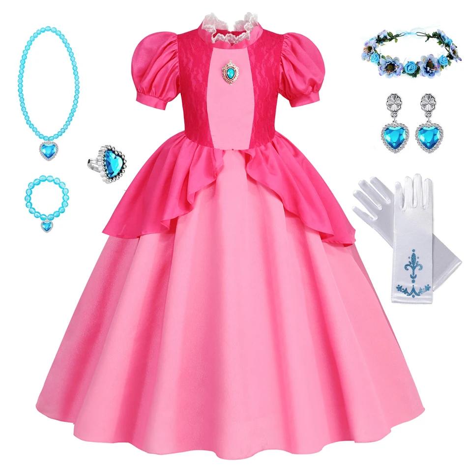 Robes pêche pour filles, Costume de princesse, vêtements de fête, Cosplay, Halloween, carnaval, anni