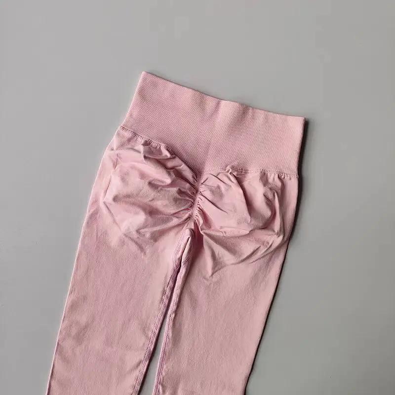 Leggings de Fitness taille haute sans couture pour femmes, Push-Up, pantalons de course, de Yoga, de
